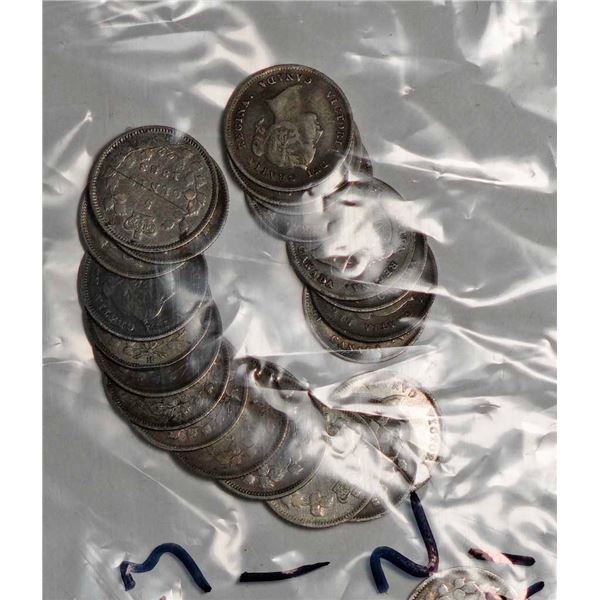 1870 5¢, 1880H, 1882H, 1883H, 1885 X 2, 1890H X 3, 1891, 1897 X 2, 1898, 1899 X 5, and 1900 X 3, all