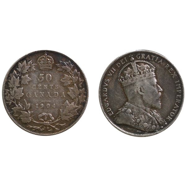 1904 50¢ Key issue Abt VF grade.