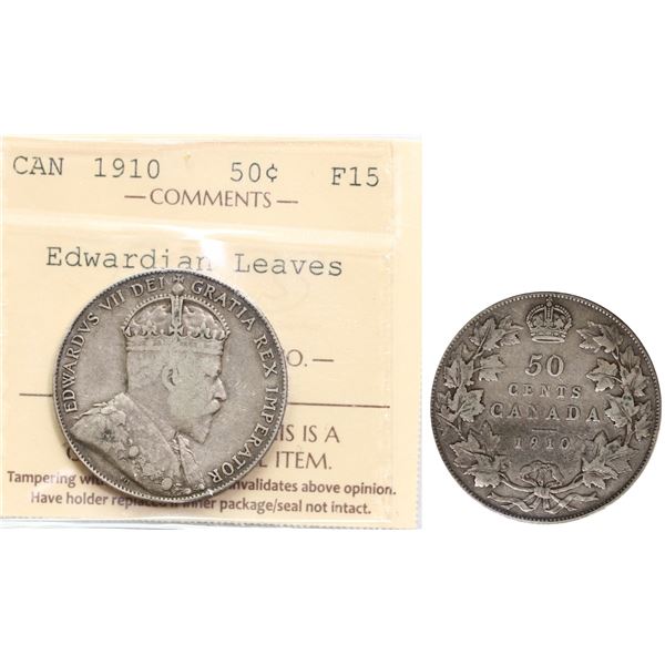1910 50¢ "Edwardian Leaves" ICCS Choice Fine-15
