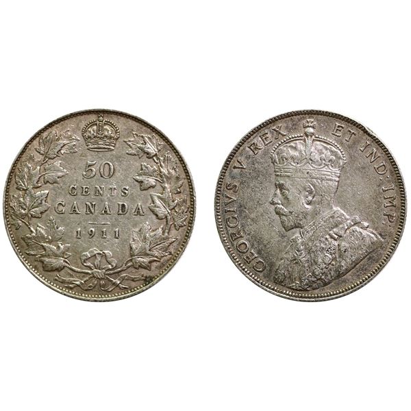 1911 50¢ Choice Very Fine-30.