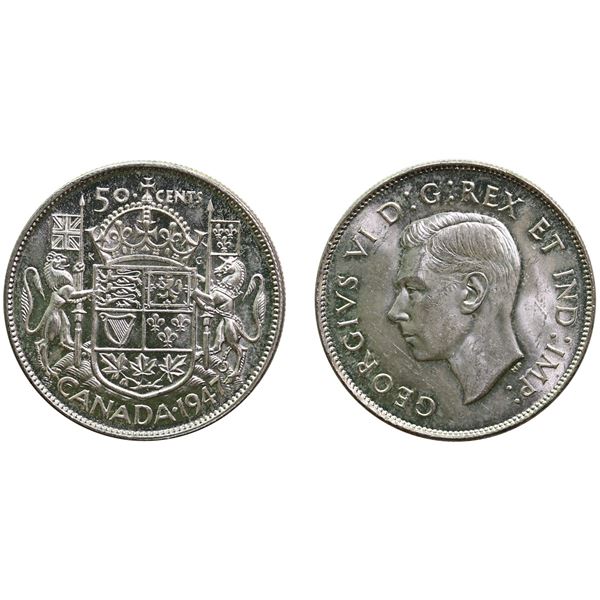 1947 50¢ C7R Choice Mint State-63 or better.