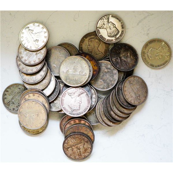 1935 $1 EF or better, lot of 50 coins.