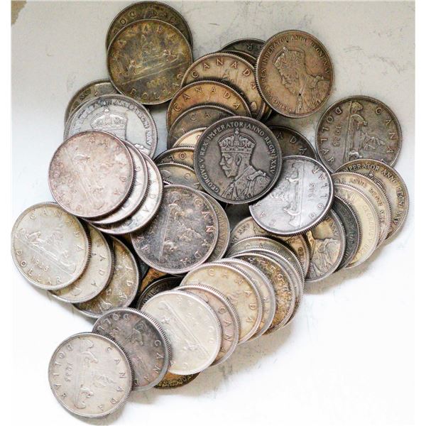1935 $1 EF or better, lot of 50 coins.