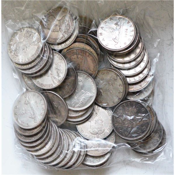 1936 $1 EF or better, lot of 59 coins.