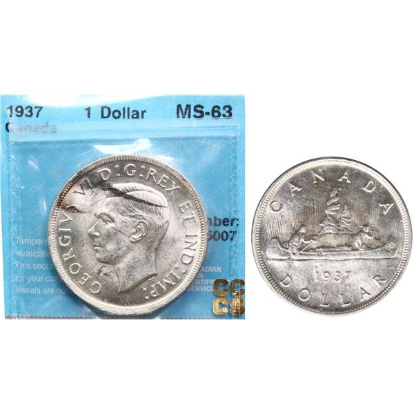 1937 $1 CCCS Choice Mint State-63