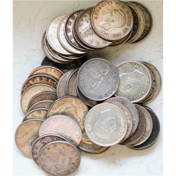 1937 $1 EF or better, lot of 45 coins.