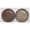 Image 2 : 1947 $1 Ptd & Blunt, both coins Extra Fine-40.