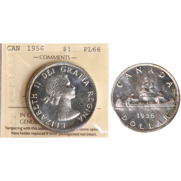 1956 $1 ICCS Superb Gem Proof-Like-66 Cameo.  Nice mirror fields.