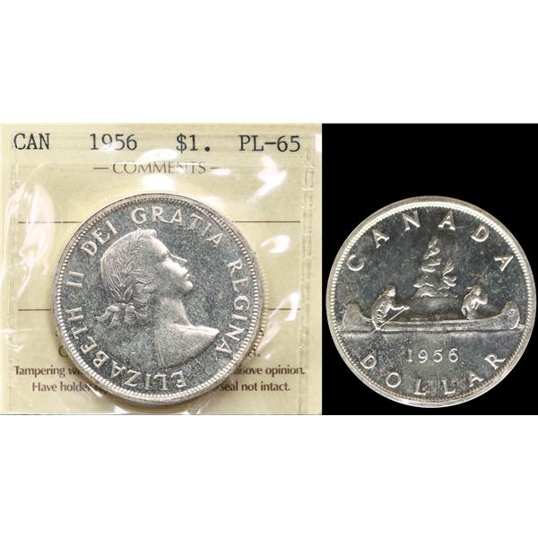 1956 $1 ICCS Gem Proof-Like-65.  Nice mirror like issue.