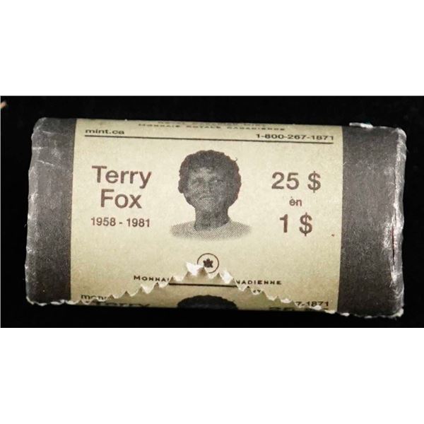 Roll; 2005 $1 "Terry Fox" Original and Special wrap roll - 25 pieces.