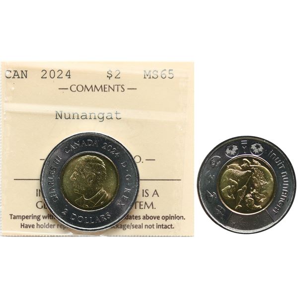 2024 $2 "Nunangat; ICCS Gem Mint State-65