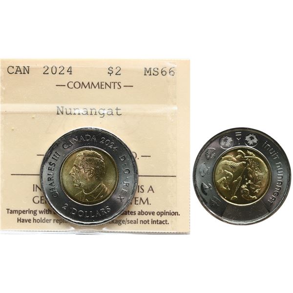 2024 $2 "Nunangat; ICCS Superb Gem Mint State-66
