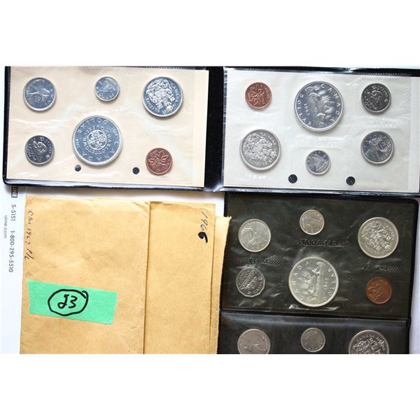 RCM; Proof-Like Setrs - 1961, 1962, 1963, 1964, 1965, 1966, 1967.  Lot of 7 silver sets.