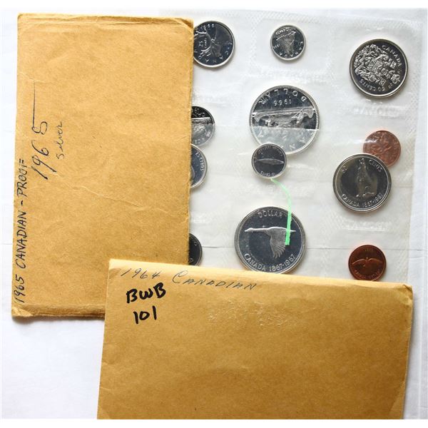 RCM; Proof-Like Setrs - 1964, 1965, 1966, 1967.  Lot of 4 silver sets.