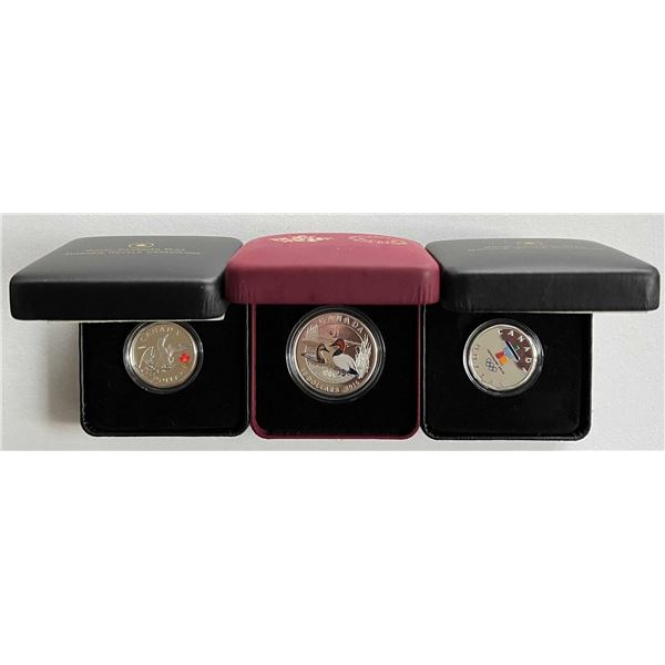 RCM; 2008 Olympic Sterling Silver Lucky Loon,  2010 Olympic Sterling Silver Lucky Loon, 2016 $10 Fin