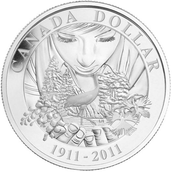 RCM; 1911-2011 Proof Silver Dollar