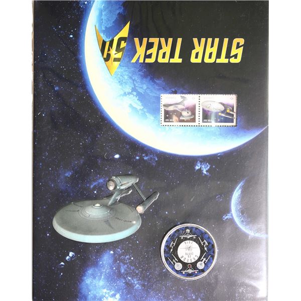 RCM; 2016 "START TREK - 50" Commemorative coin and Stamp. Canada Post