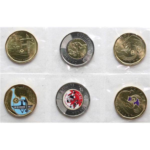 2022 Special set, includes 4 Commem. Loonies and 2 Comm. Twonies.