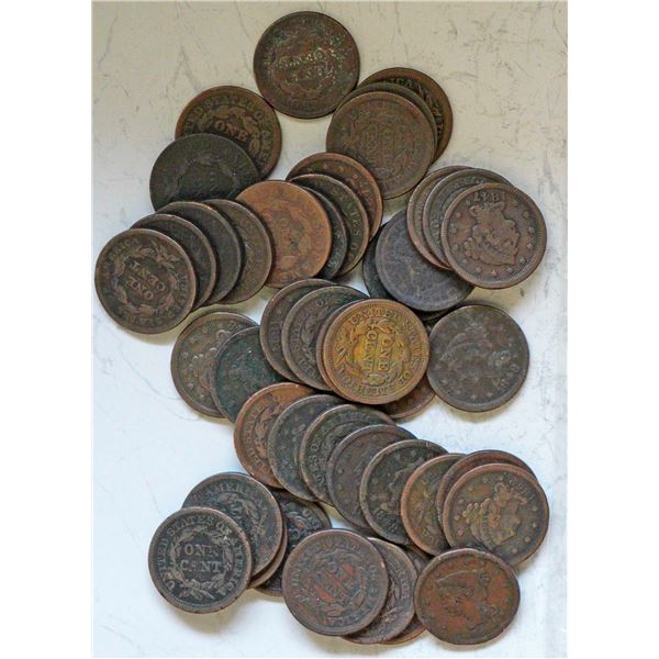 USA; 1826 1¢,1832,1833,1835,1837,1838,1839, 1842 (2),1843,1844,1845,1846,1847 (4),1848 (10),1849,185
