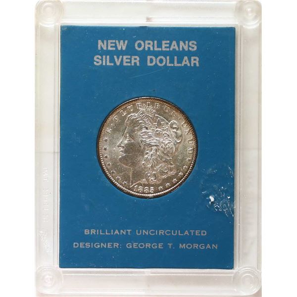USA; 1885-O $1 Housed in New Orleans case.