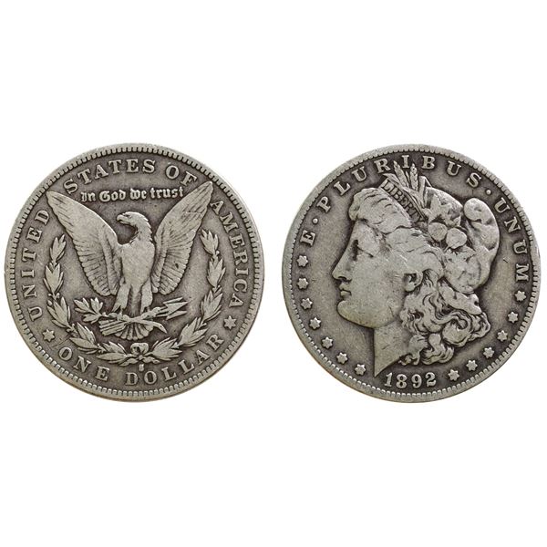 USA; 1892-S $1 Fine or better.