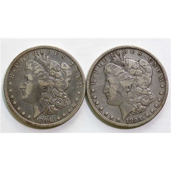 USA; 1894 $1 and 1894-O both Fine or better.