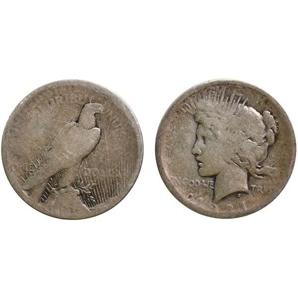 USA; 1896-S $1 Fine, lot of 2 coins.