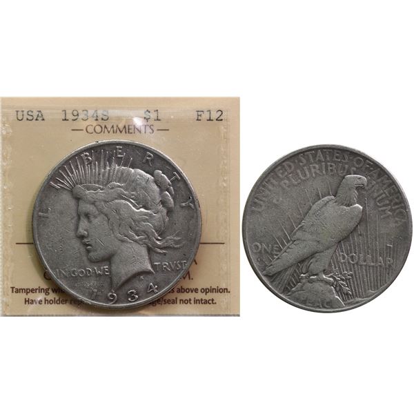 USA; 1934-S $1 ICCS F12
