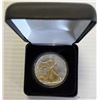Image 1 : USA; 2020 24K Gold Plated American Silver Eagle with case