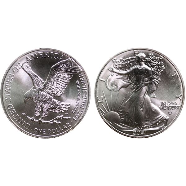 USA; 2021 1 OZ Fine silver