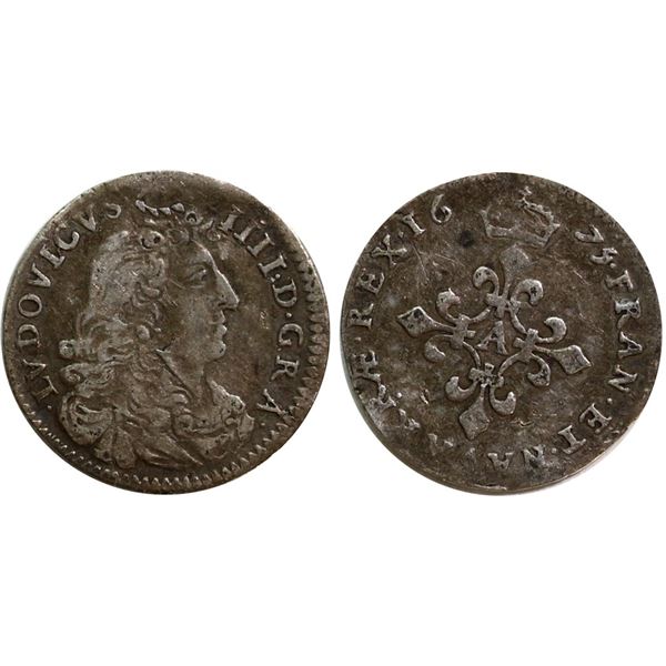 France; 1675A 4 Sols Fne+