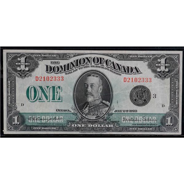 1923 $1 DC-25n #D2102333 Choice VF or better.