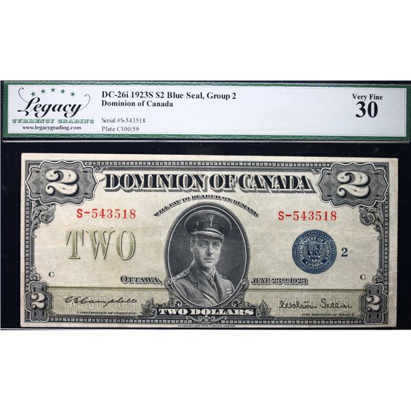 1923 $2 DC-26i #S-543518  LCG Choice Very Fine-30