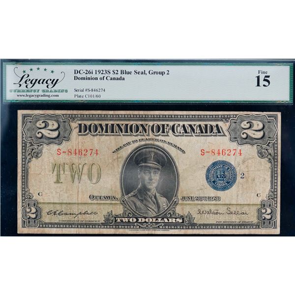 1923 $2 DC-26i #S-846274 LCG Choice Fine-15