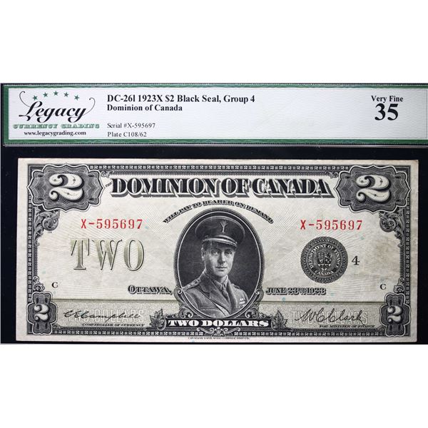 1923 $2 DC-26l #X-595697  LCG Choice Very Fine-35