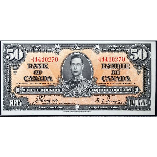1937 $50 BC-26c #B/H4449270  LCG Choice About Uncirculated-55PPQ