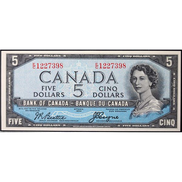 1954 $5 BC-31B #E/C1227398  LCG Very Choice Uncirculated-64PPQ