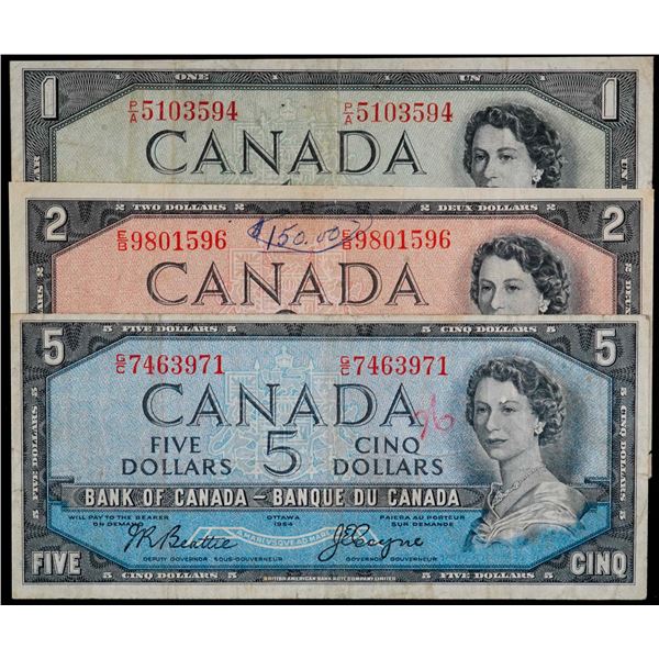 1954 Devil's Face Set; $1-$100 All 7 notes VG to VF+, some with issues.