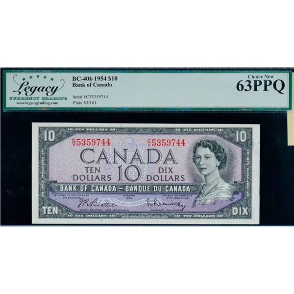 1954 $10 BC-40b #C/V5359744 LCG Choice Uncirculated-63PPQ