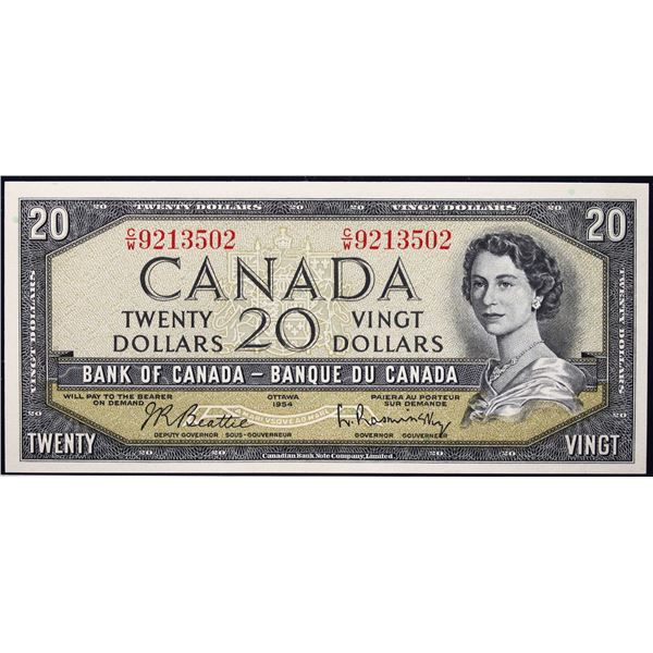 1954 $20 BC-41B #C/W9213502  LCG Choice About Uncirculated-58PPQ
