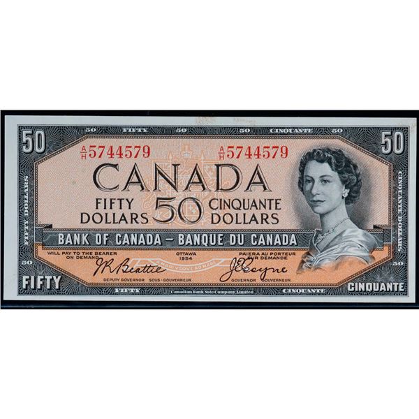 1954 $50 BC-42a #A/H5744579 "Beattie-Coyne" Unc to Choice Unc.