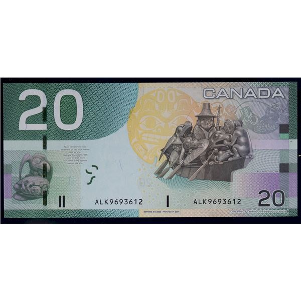 2005 $20 $BC-64aA #ALK9693612 Choice Unc. Or better.