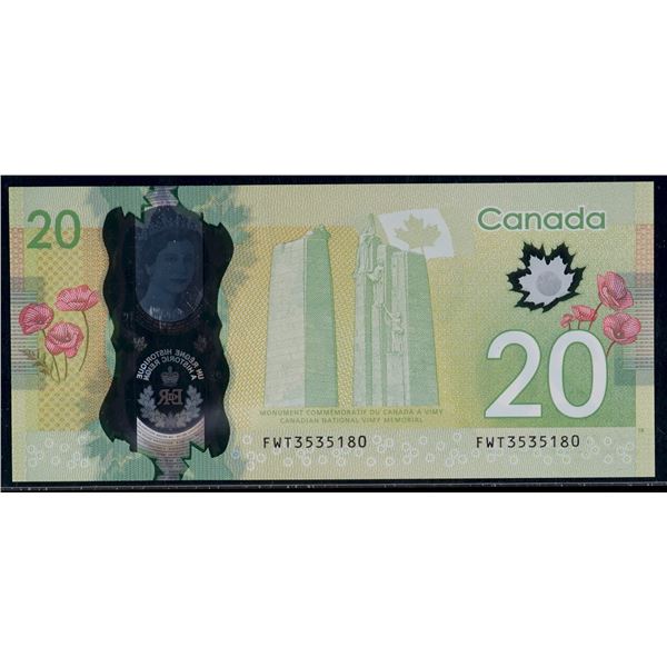 2015 $20 BC-74 #FWT3535180 "Queen Elizabeth II - Historic Reign" LCG Superb Gem Uncirculated-67PPQ