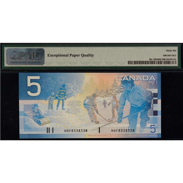 Radar; 2004 $5 BC-62b 2 Digit Radar #HOF8338338 PMG Superb Gem Uncirculated-66EPQ.