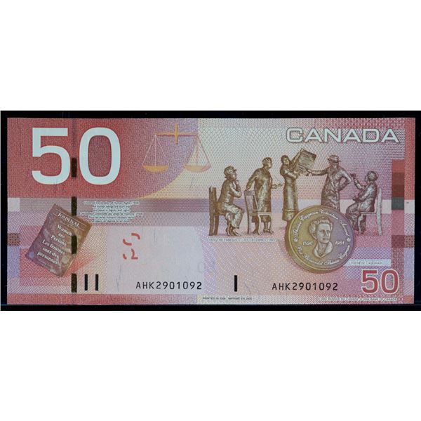 Radar; 2004 $50 #AHK2901092 Gem Uncirculated.