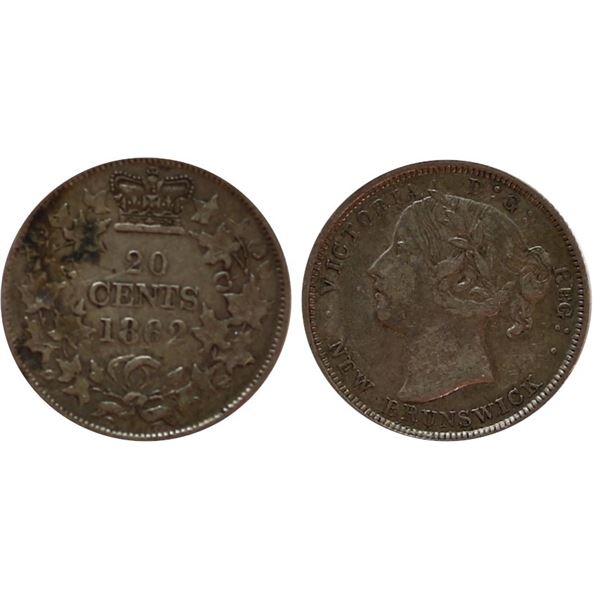 N.B. 1862 20¢ F-VF