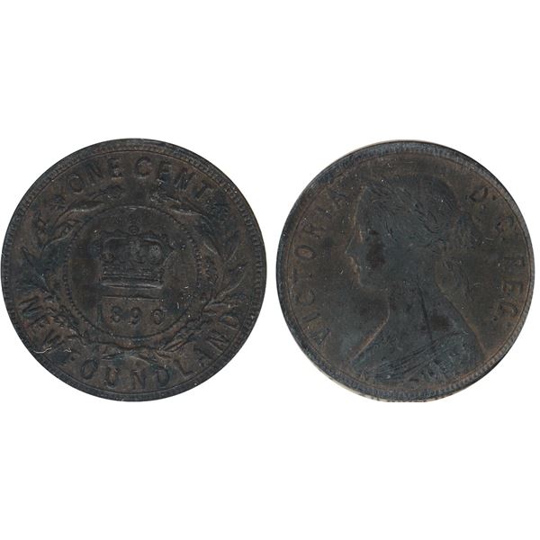 Nfld; 1890 1¢  ICCS Mint State-60
