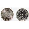 Image 1 : Nfld; 1943 5¢,1947c, Lot of 2 coins Unc or better.