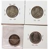 Image 2 : Nfld; 1894 20¢, 1912, 1917c 25¢, 1919c, VF to EF, Lot of 4 coins.