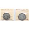 Image 1 : Nfld; 1872H 50¢, 1876H, Both coins ICCS Very Fine-20